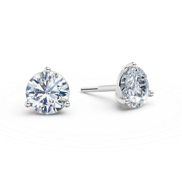 Dámské náušnice DF 6408, bílé zlato s laboratorními diamanty o celkové váze 2.00 ct VS1/F
