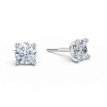 Dámské náušnice DF 6409, bílé zlato s laboratorními diamanty o celkové váze 1.00 ct VS1/F