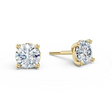 Dámské náušnice DF 6410, žluté zlato s laboratorními diamanty o celkové váze 1.48 ct VS1/F