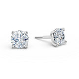 Dámské náušnice DF 6410, bílé zlato s laboratorními diamanty o celkové váze 1.48 ct VS1/F