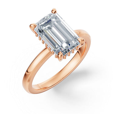 Zásnubní prsten DF 6527, růžové zlato, s laboratorním diamantem o váze 3.00 ct VS1/F