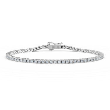 Tenisový náramek DF 6500 z bílého zlata, s laboratorními diamanty, velikost S