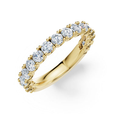 Dámský prsten DF 3904, žluté zlato, s laboratorními diamanty o celkové váze 1.290 ct VS1/F