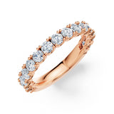 Dámský prsten DF 3904, růžové zlato, s laboratorními diamanty o celkové váze 1.290 ct VS1/F