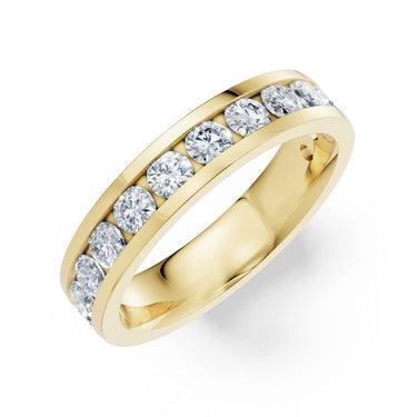 Dámský prsten DF 3895, žluté zlato, s laboratorními diamanty o celkové váze 1.118 ct VS1/F