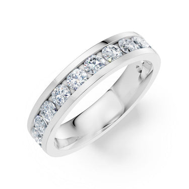 Dámský prsten DF 3895, bílé zlato, s laboratorními diamanty o celkové váze 1.118 ct VS1/F