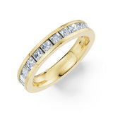 Dámský prsten DF 3908, žluté zlato, s laboratorními diamanty o celkové váze 1.560 ct VS1/F