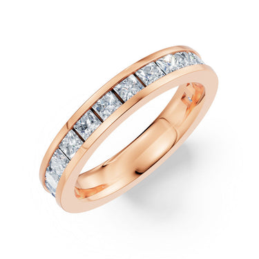 Dámský prsten DF 3908, růžové zlato, s laboratorními diamanty o celkové váze 1.560 ct VS1/F