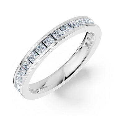 Dámský prsten DF 3907, bílé zlato, s laboratorními diamanty o celkové váze 1.026 ct VS1/F