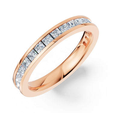 Dámský prsten DF 3907, růžové zlato, s laboratorními diamanty o celkové váze 1.026 ct VS1/F