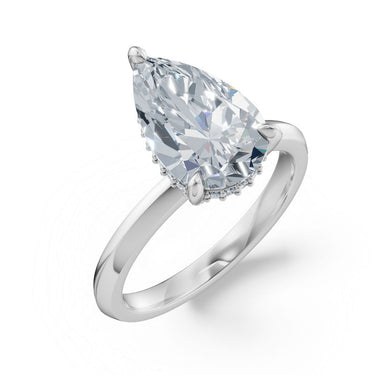 Zásnubní prsten DF 6532, bílé zlato, s laboratorním diamantem o váze 3.00 ct VS1/F