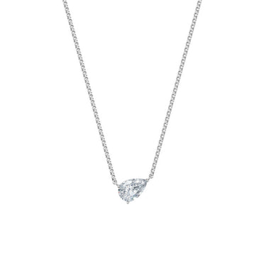 Dámský náhrdelník DF 6469, bílé zlato, s laboratorním diamantem o váze 1.50 ct VS1/F