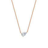 Dámský náhrdelník DF 6469, růžové zlato, s laboratorním diamantem o váze 1.50 ct VS1/F