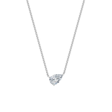 Dámský náhrdelník DF 6470, bílé zlato, s laboratorním diamantem o váze 2.00 ct VS1/F