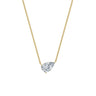 Dámský náhrdelník DF 6471, žluté zlato, s laboratorním diamantem o váze 3.00 ct VS1/F