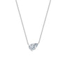 Dámský náhrdelník DF 6471, bílé zlato, s laboratorním diamantem o váze 3.00 ct VS1/F