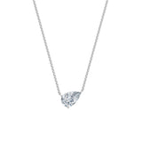 Dámský náhrdelník DF 6471, bílé zlato, s laboratorním diamantem o váze 3.00 ct VS1/F