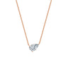 Dámský náhrdelník DF 6471, růžové zlato, s laboratorním diamantem o váze 3.00 ct VS1/F
