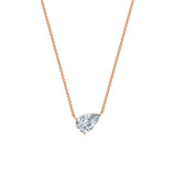 Dámský náhrdelník DF 6471, růžové zlato, s laboratorním diamantem o váze 3.00 ct VS1/F