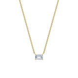 Dámský náhrdelník DF 6473, žluté zlato, s laboratorním diamantem o váze 1.50 ct VS1/F