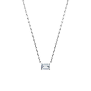 Dámský náhrdelník DF 6473, bílé zlato, s laboratorním diamantem o váze 1.50 ct VS1/F