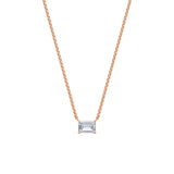 Dámský náhrdelník DF 6473, růžové zlato, s laboratorním diamantem o váze 1.50 ct VS1/F