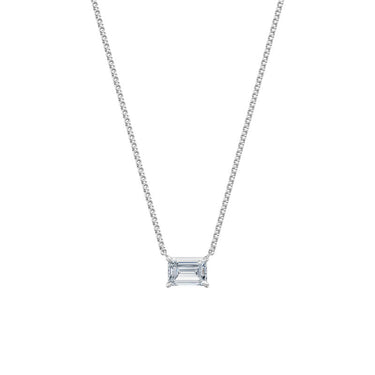 Dámský náhrdelník DF 6474, bílé zlato, s laboratorním diamantem o váze 2.00 ct VS1/F