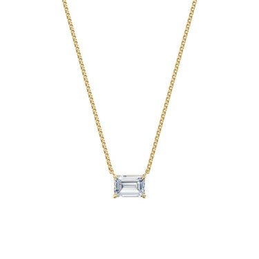 Dámský náhrdelník DF 6475, žluté zlato, s laboratorním diamantem o váze 3.00 ct VS1/F