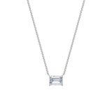 Dámský náhrdelník DF 6475, bílé zlato, s laboratorním diamantem o váze 3.00 ct VS1/F