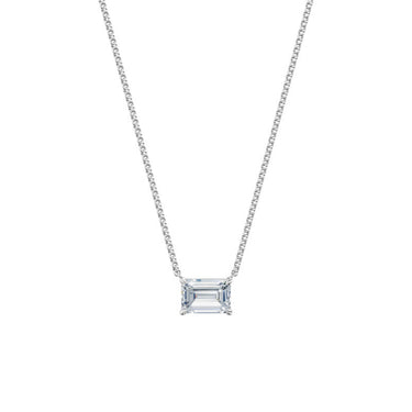 Dámský náhrdelník DF 6475, bílé zlato, s laboratorním diamantem o váze 3.00 ct VS1/F