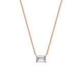 Dámský náhrdelník DF 6475, růžové zlato, s laboratorním diamantem o váze 3.00 ct VS1/F