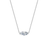 Dámský náhrdelník DF 6487, bílé zlato, s laboratorním diamantem o váze 3.00 ct VS1/F
