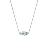 Dámský náhrdelník DF 6487, bílé zlato, s laboratorním diamantem o váze 3.00 ct VS1/F