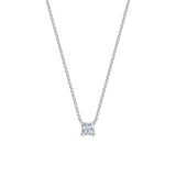 Dámský náhrdelník DF 6488, bílé zlato, s laboratorním diamantem o váze 1.00 ct VS1/F