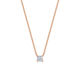 Dámský náhrdelník DF 6488, růžové zlato, s laboratorním diamantem o váze 1.00 ct VS1/F