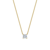 Dámský náhrdelník DF 6489, žluté zlato, s laboratorním diamantem o váze 1.50 ct VS1/F