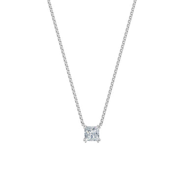 Dámský náhrdelník DF 6489, bílé zlato, s laboratorním diamantem o váze 1.50 ct VS1/F