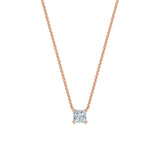 Dámský náhrdelník DF 6489, růžové zlato, s laboratorním diamantem o váze 1.50 ct VS1/F