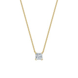 Dámský náhrdelník DF 6490, žluté zlato, s laboratorním diamantem o váze 2.00 ct VS1/F
