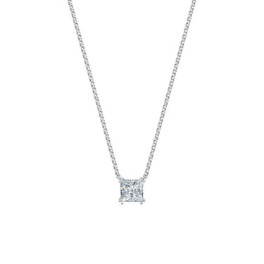 Dámský náhrdelník DF 6490, bílé zlato, s laboratorním diamantem o váze 2.00 ct VS1/F