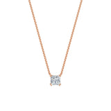 Dámský náhrdelník DF 6490, růžové zlato, s laboratorním diamantem o váze 2.00 ct VS1/F