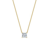 Dámský náhrdelník DF 6491, žluté zlato, s laboratorním diamantem o váze 3.00 ct VS1/F