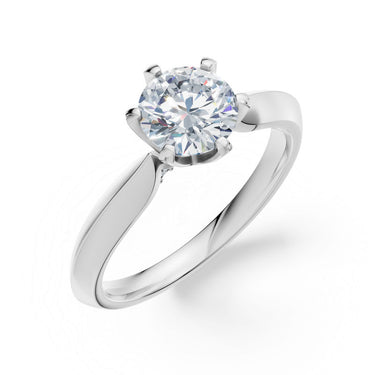Zásnubní prsten DF 4675, bílé zlato, s laboratorním diamantem o váze 1.00 ct VS1/F