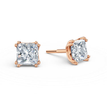 Dámské náušnice DF 6559, růžové zlato s laboratorními diamanty o celkové váze 2.00 ct VS1/F