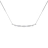 Zlatý dámský náhrdelník DF 4099, bílé zlato s brilianty