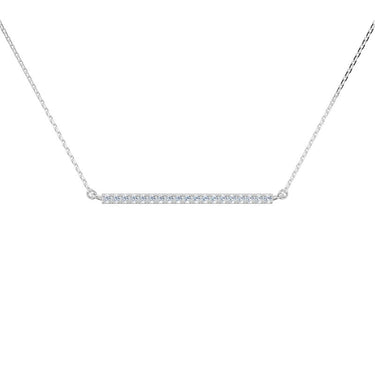 Zlatý dámský náhrdelník DF 5963, bílé zlato s brilianty