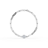 Zlatý náramek DF 5757 z bílého zlata, s diamanty