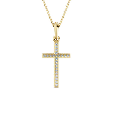 Přívěsek DF 4317, žluté zlato s diamanty
