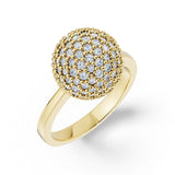 Prsten DF 3360, žluté zlato, s diamanty o celkové váze 1.395 ct