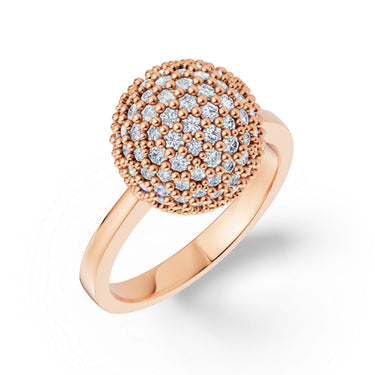 Prsten DF 3360, růžové zlato, s diamanty o celkové váze 1.395 ct